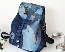 Мастер-класс «Модный рюкзак из старых джинсов»
