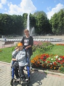 Прогулка с колясочниками в городской парк  имени 850--летия города Владимира